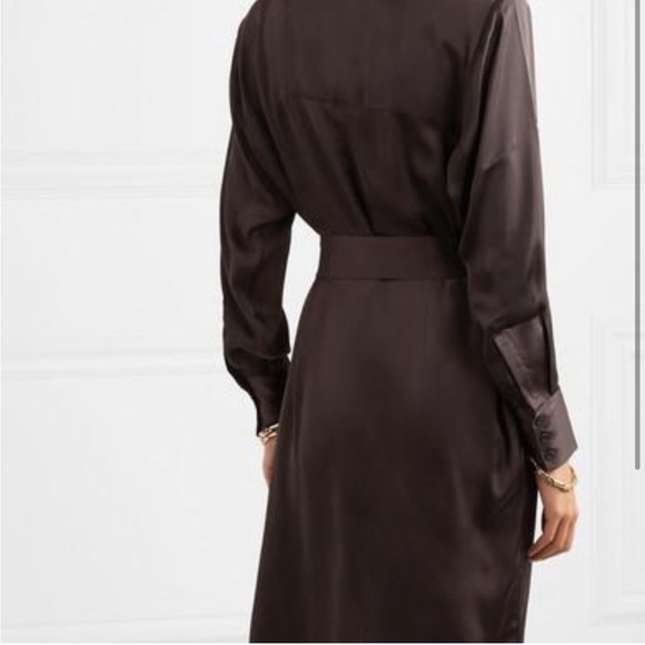 REMAIN Birger Christensen Milan Belted Satin Dress - Picture 2 of 2